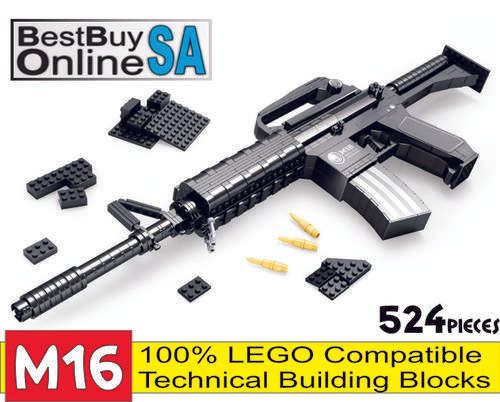 Lego Compatible M16 Assault Rifel 3D DIY Building Blocks 524pieces (Local Stock)