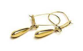 9ct yellow gold tear drops