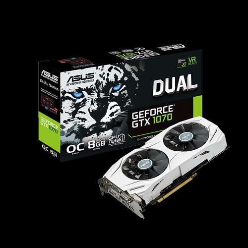 **MONSTER GPU**GTX 1070 8GB** ASUS DUAL OC** EXCELLENT CONDITION**ORIGINAL PACKAGING*2 YRS WARRANTY*