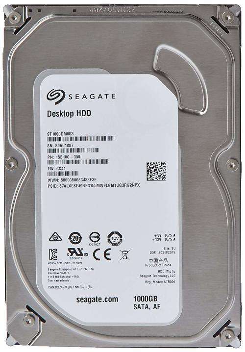**NEAT 1TB HDD**SEAGATE BARRACUDA**1 TERABYTE 3.5" HARD DRIVE**WORKING 100%**
