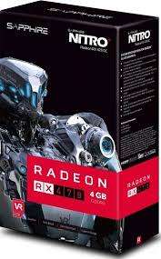 SAPPHIRE NITRO + RX470 4G GAMING GRAPHICS CARD