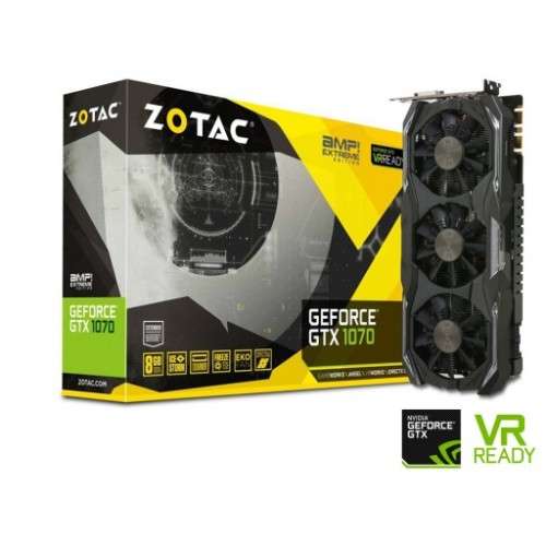ZOTAC GTX 1070 AMP EDITION 8G  GAMING GRAPHICS CARD