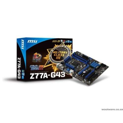 MSI Z77A - G43 LGA1155 MOTHERBOARD