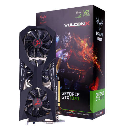 COLORFUL IGAME GTX 1070 VULCAN X OC 8G   - GAMING GRAPHICS CARD