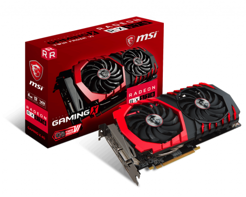 MSI RX570 4G GAMING X **GAMING GRAPHICS CARD**