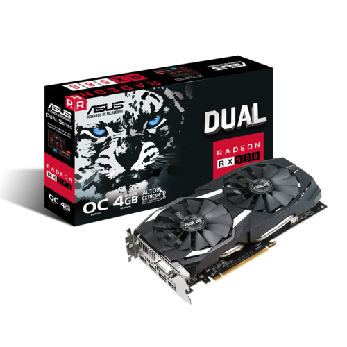 ASUS RX580 4G DUAL OC **GAMING GRAPHICS CARD ** WARRANTY **  ORIGINAL PACKAGING **