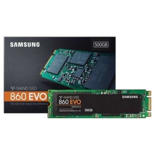 SAMSUNG 860 EVO M.2 SSD ** 500GB ** GOOD CONDITION ** WARRANTY **