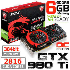 MSI GTX980TI 6G GAMING X ** GAMING GRAPHICS CARD  ** WARRANTY ** GOOD CONDITION **
