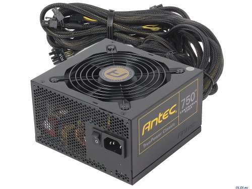 ANTEC TRUE POWER CLASSIC ** 750w GAMING POWER SUPPLY ** 80+ GOLD ** WARRANTY ** GOOD CONDITION **
