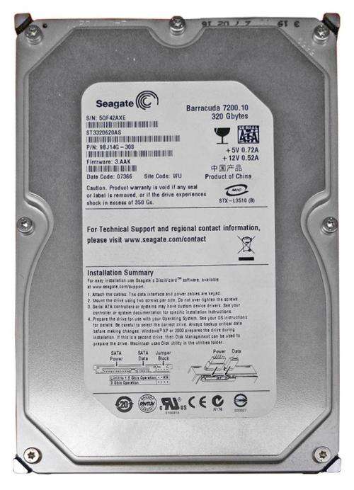 SEAGATE BARRACUDA ** 320GB HARD DRIVE ** GOOD CONDITION ** WARRANTY **