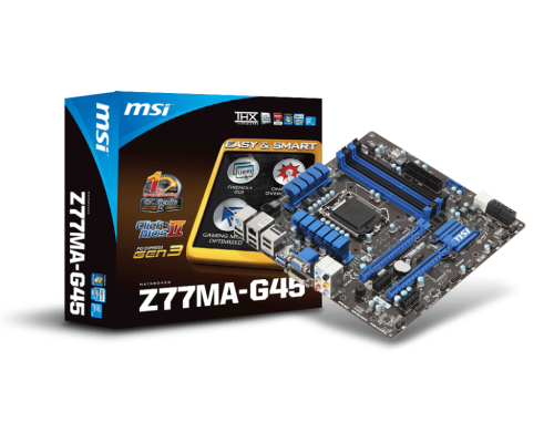 MSI Z77MA-G45 ** GAMING MOTHERBOARD ** GOOD CONDITION ** WARRANTY **