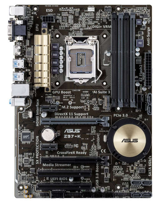ASUS Z97-K ** GAMING MOTHERBOARD ** GOOD CONDITION ** WARRANTY