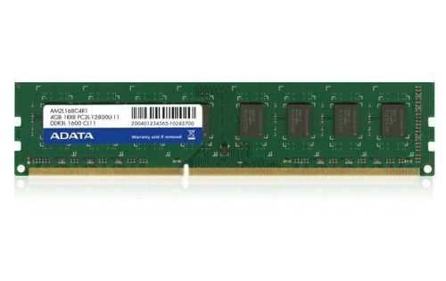 ADATA 4GB 1600MHz DDR3 (1x4GB) ** DESKTOP RAM ** GOOD CONDITION ** WARRANTY **