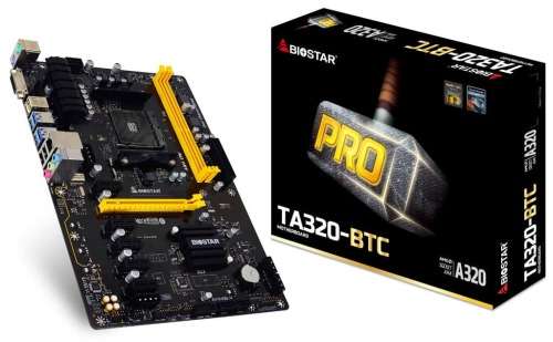 BIOSTAR TA320 - BTC ** MOTHERBOARD ** GOOD CONDITION ** WARRANTY **