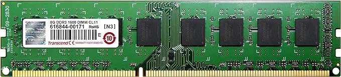 Transcend 8GB 1600Mhz DDR3 - Desktop Ram - Good Condition - Warranty