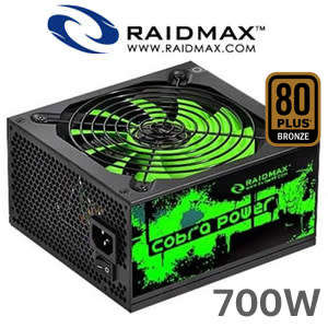 RAIDMAX RX-700AC-B COBRA POWER ** 700w GAMING POWER SUPPLY ** GOOD CONDITION ** WARRANTY **