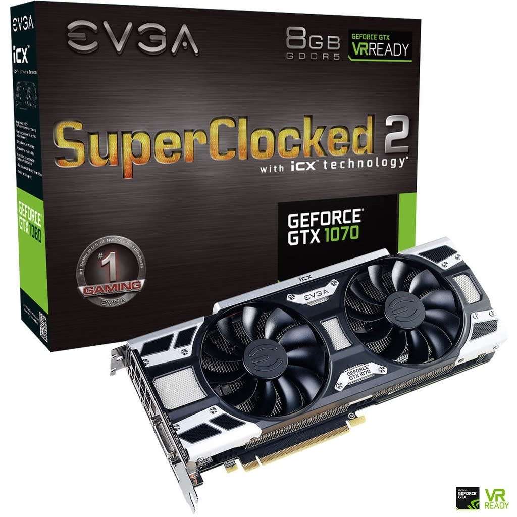 EVGA GTX 1070 8G SC2  ** GAMING GRAPHICS CARD ** GOOD CONDITION ** WARRANTY **