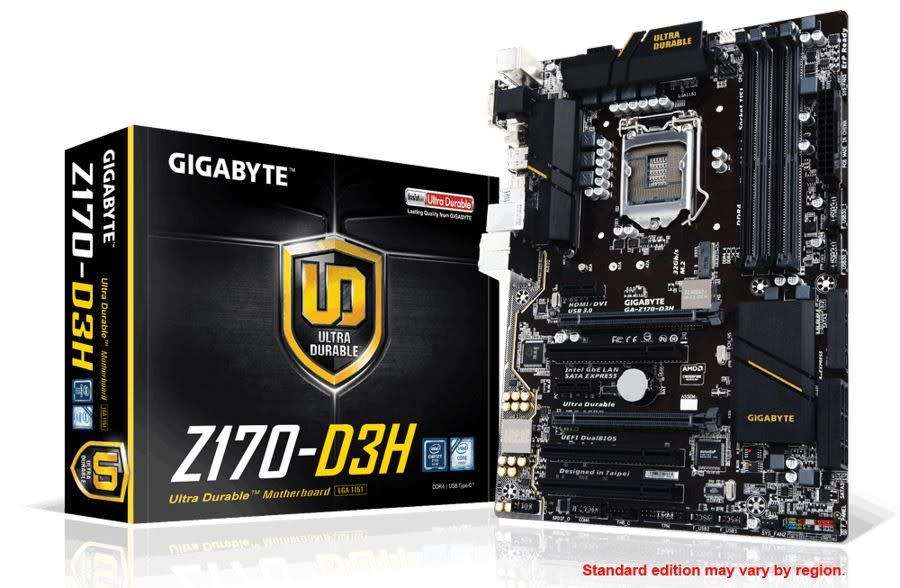 GIGABYTE GA - Z170 - D3H ** GAMING MOTHERBOARD ** EXCELLENT CONDITION ** WARRANTY **