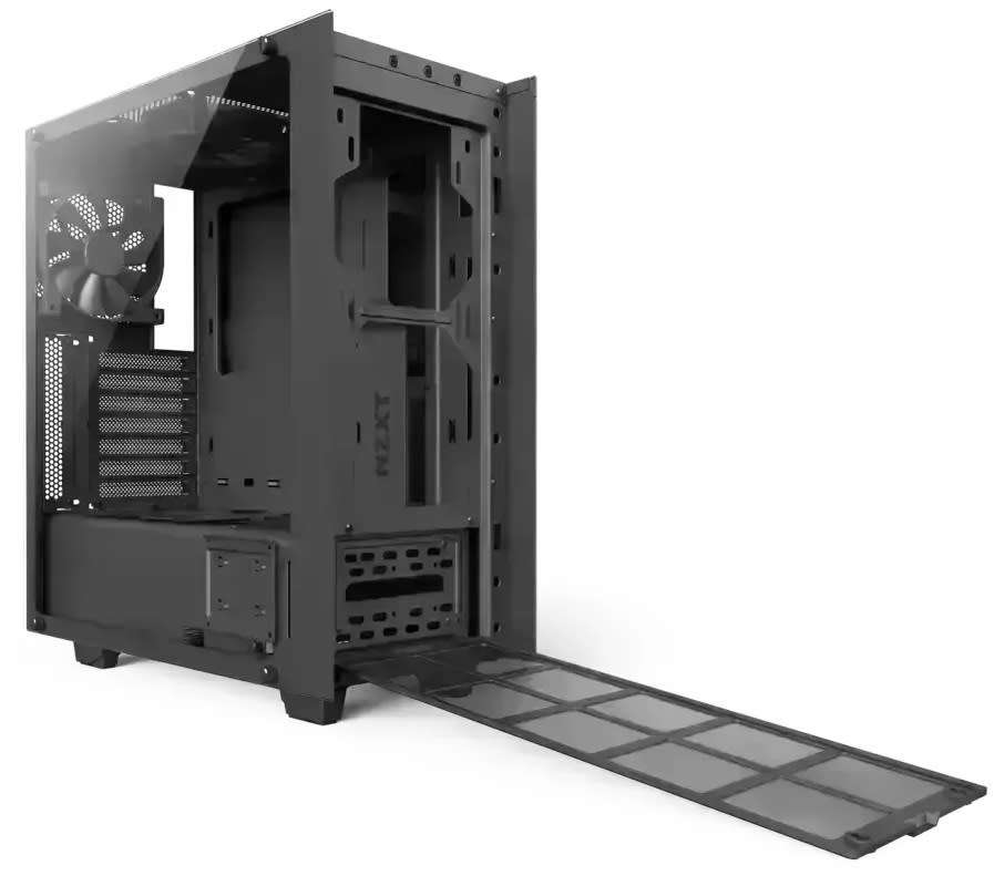 NZXT CA-S340W-B3 ELITE ** GAMING PC CASE ** 2 x FANS INC. ** GLASS SIDE PANEL ** GOOD CONDITION **
