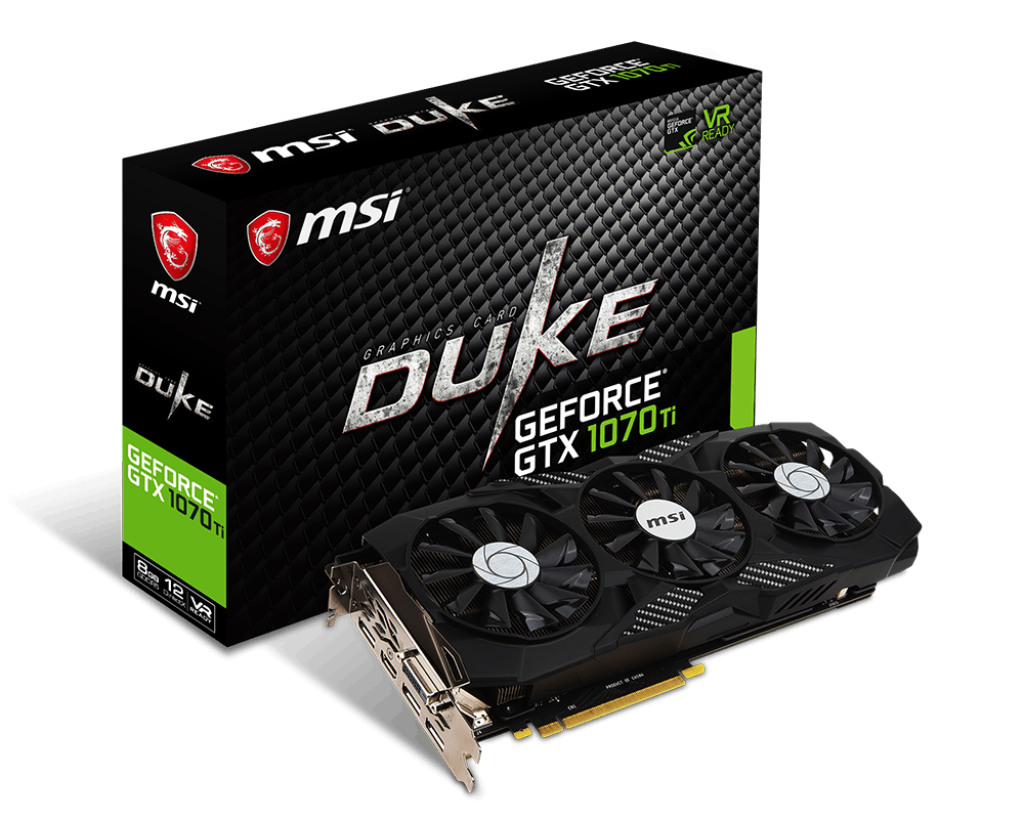 Msi Gtx 1070Ti 8G Duke - Gaming Graphics Card - Good Condition - Original Packaging - Warranty