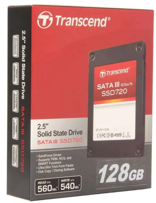 TRANSCEND ** 128GB SSD ** EXCELLENT CONDITION ** WARRANTY **