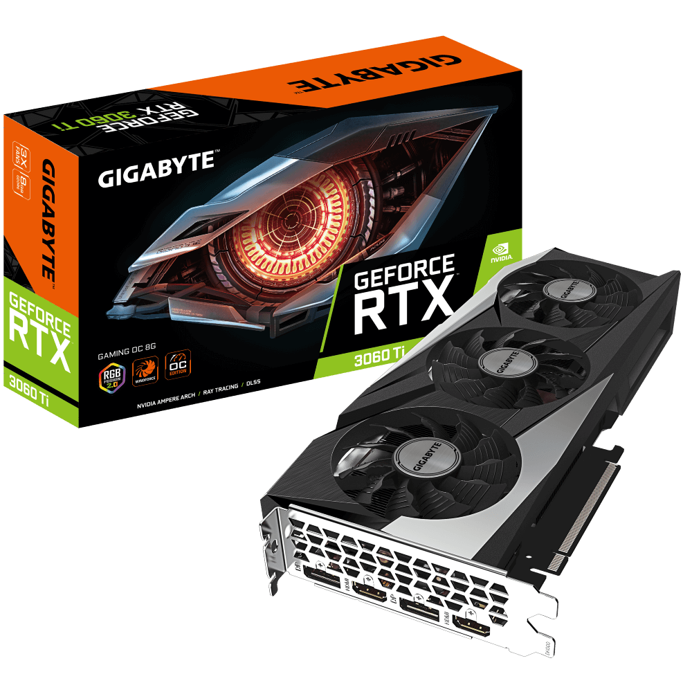 GIGABYTE RTX 3060Ti GAMING OC Rev. 2  ** GAMING GRAPHICS CARD ** EXCELLENT CONDITION ** WARRANTY **