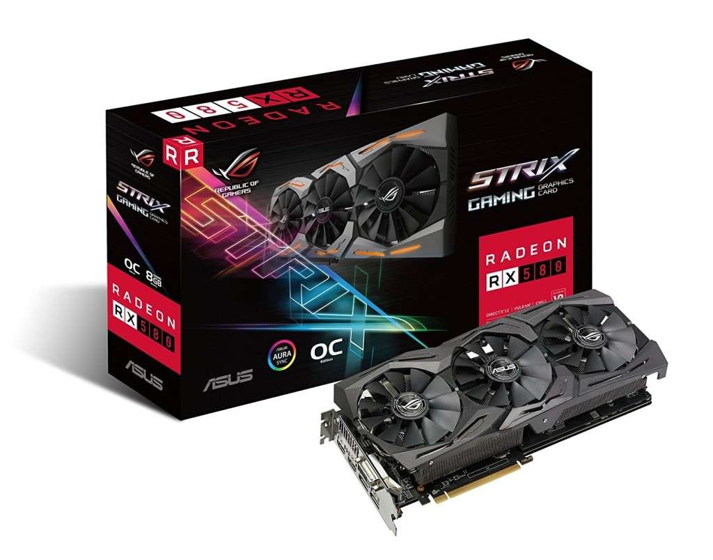 ASUS STRIX RX 580 8G OC ** GAMING GRAPHICS CARD ** GOOD CONDITION ** WARRANTY **