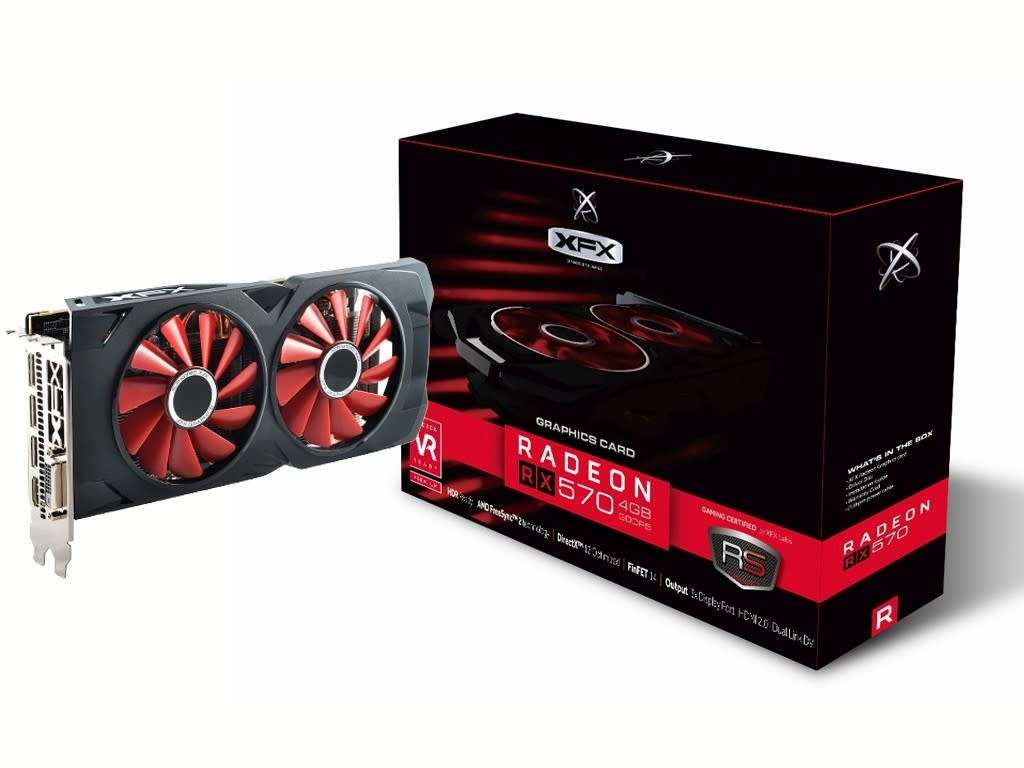 XFX Rx570 4GB RS XXX Edition - Gaming Graphics Card - Good Condition - Warranty
