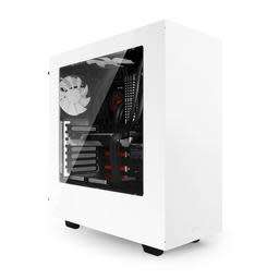 NZXT (WHITE) CA-S34VV-VV1 ** GAMING PC CASE ** 3 x FANS INC. ** OVERALL GOOD CONDITION **