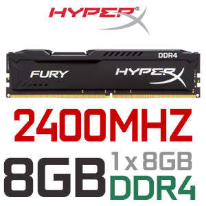KINGSTON HYPER X FURY DDR4 8GB (1x8GB) 2400MHZ  ** GAMING RAM ** GOOD CONDITION ** WARRANTY **