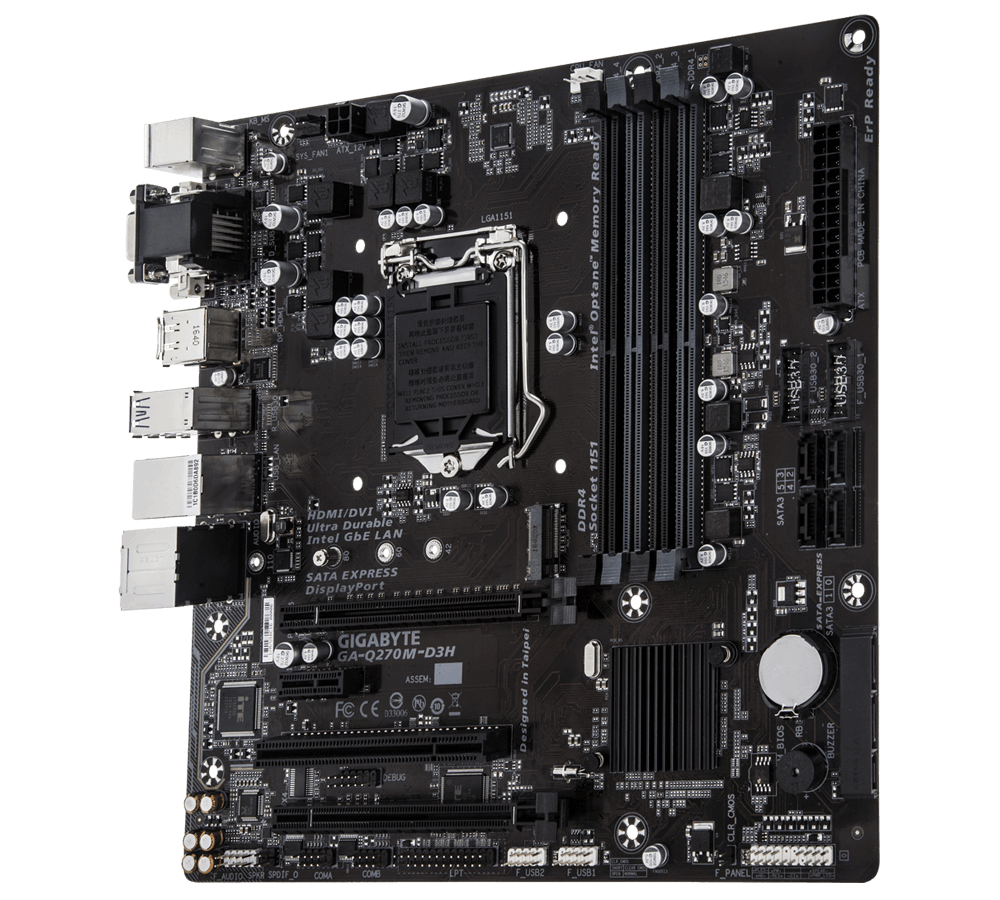 GIGABYTE GA-Q270M D3H ** GAMING MOTHERBOARD ** EXCELLENT CONDITION ** WARRANTY **