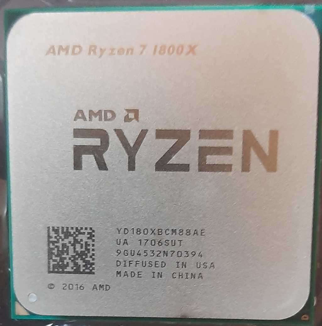 AMD RYZEN 7 1800X ** GAMING DESKTOP PROCESSOR ** GOOD CONDITION ** WARRANTY **