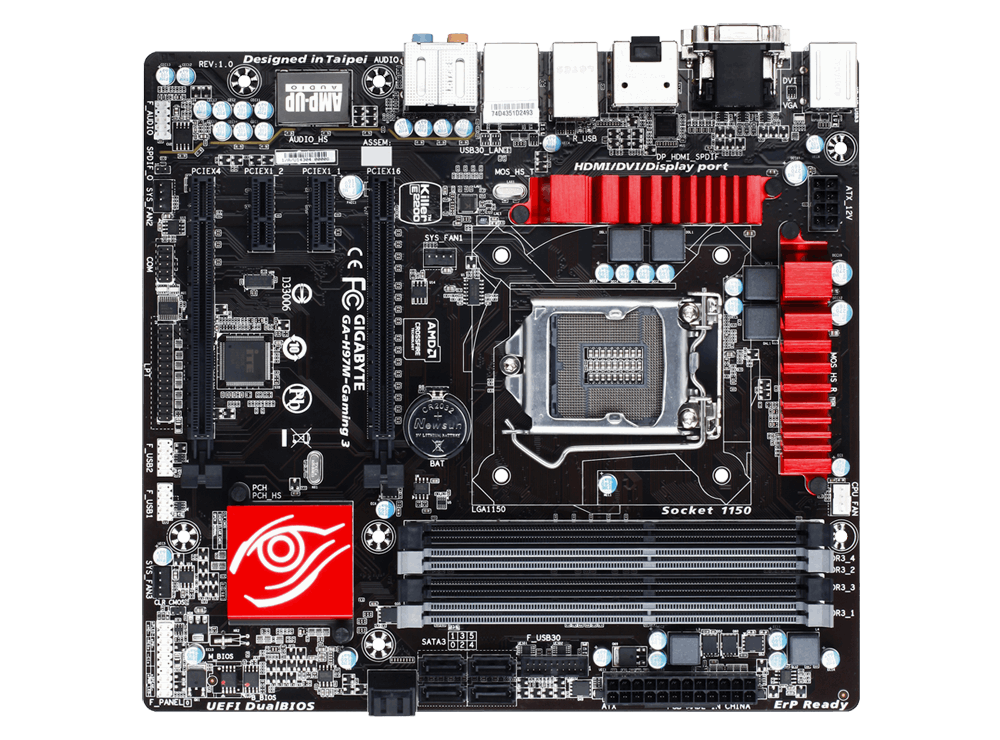 GIGABYTE GA-H97M-GAMING 3 (rev. 1.0) ** GAMING MOTHERBOARD ** GOOD CONDITION ** WARRANTY **