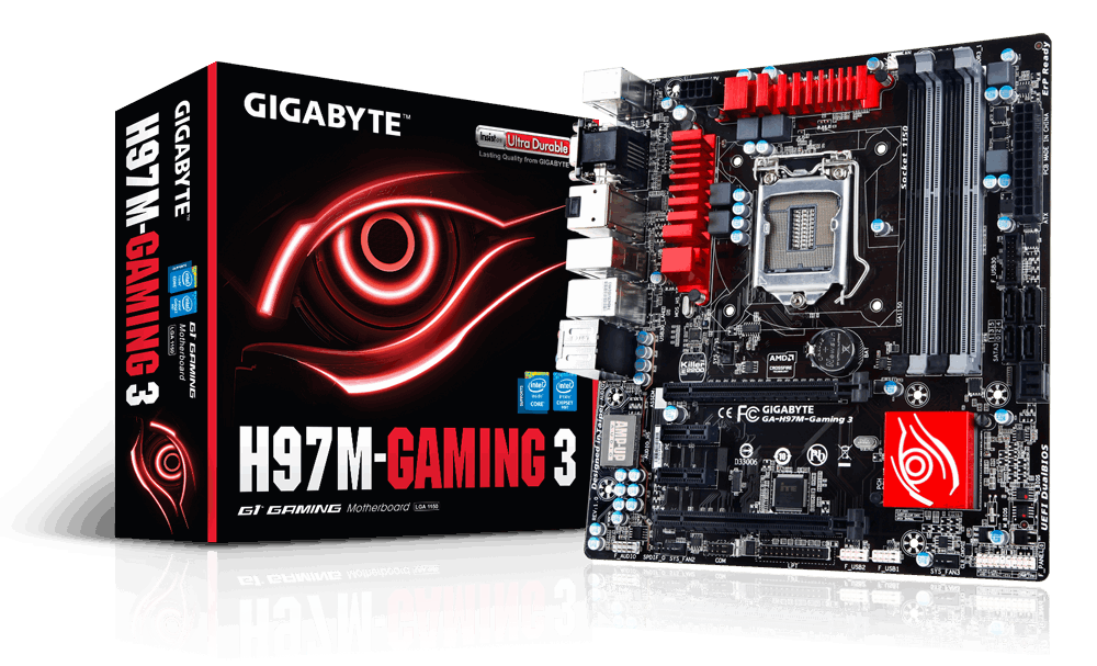GIGABYTE GA-H97M-GAMING 3 (rev. 1.0) ** GAMING MOTHERBOARD ** GOOD CONDITION ** WARRANTY **