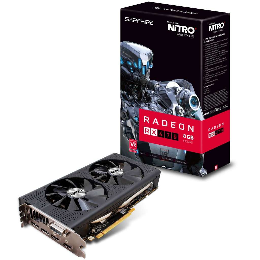 SAPPHIRE RX470 8G NITRO ** GAMING GRAPHICS CARD ** GOOD CONDITION ** WARRANTY **