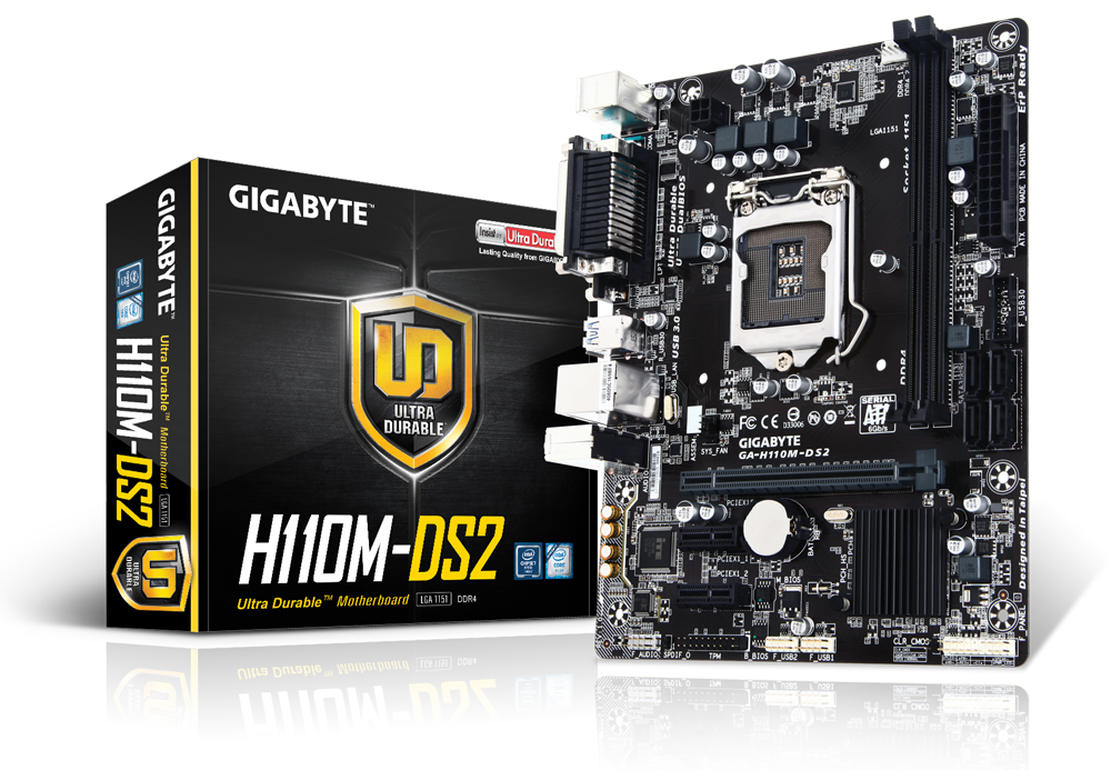 GIGABYTE GA-H110M-DS2 ** MOTHERBOARD ** GOOD CONDITION ** WARRANTY **
