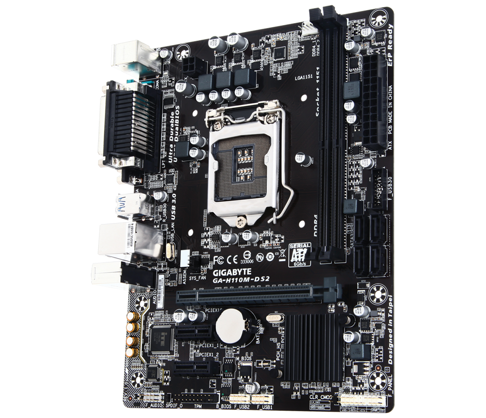 GIGABYTE GA-H110M-DS2 ** MOTHERBOARD ** GOOD CONDITION ** WARRANTY **