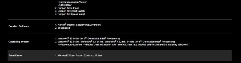 GIGABYTE GA-H110M-DS2 ** MOTHERBOARD ** GOOD CONDITION ** WARRANTY **