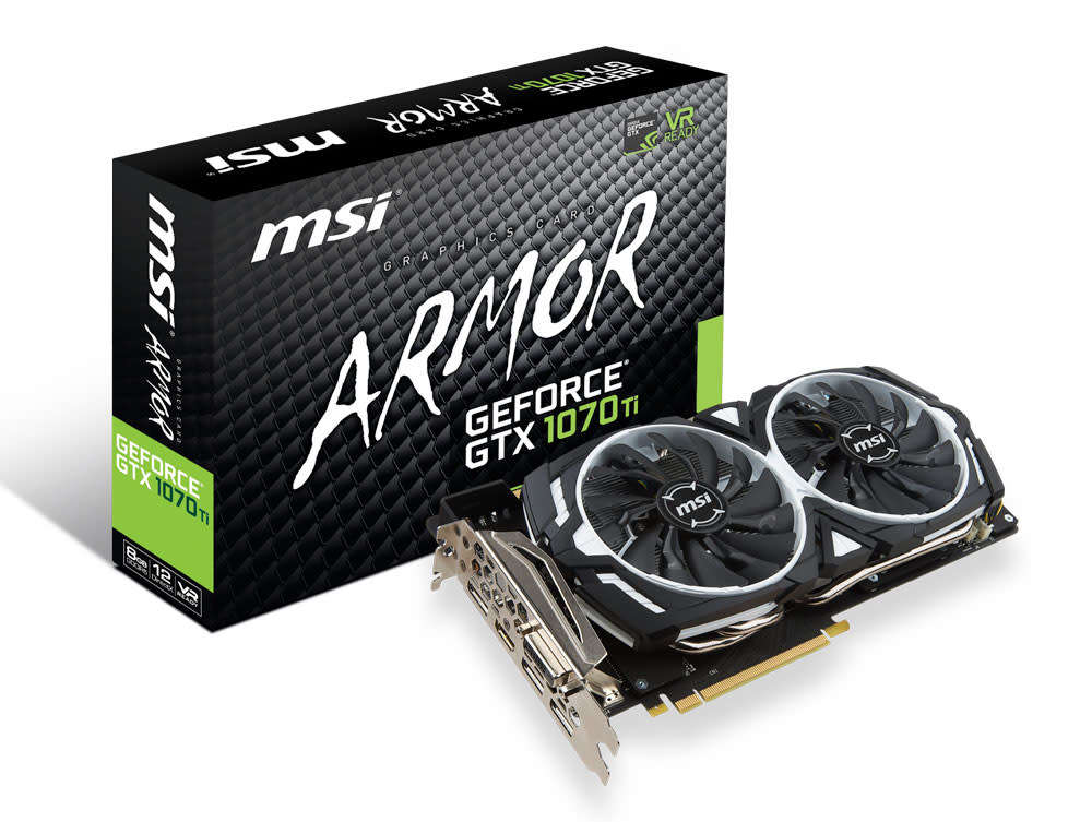 MSI GTX 1070TI ARMOR 8GB ** GAMING GRAPHICS CARD ** GOOD CONDITION ** WARRANTY **