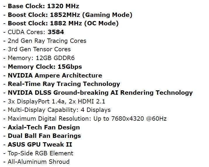 ASUS TUF RTX3060 OC 12GB V2 ** GAMING GRAPHICS CARD ** GOOD CONDITION ** WARRANTY **