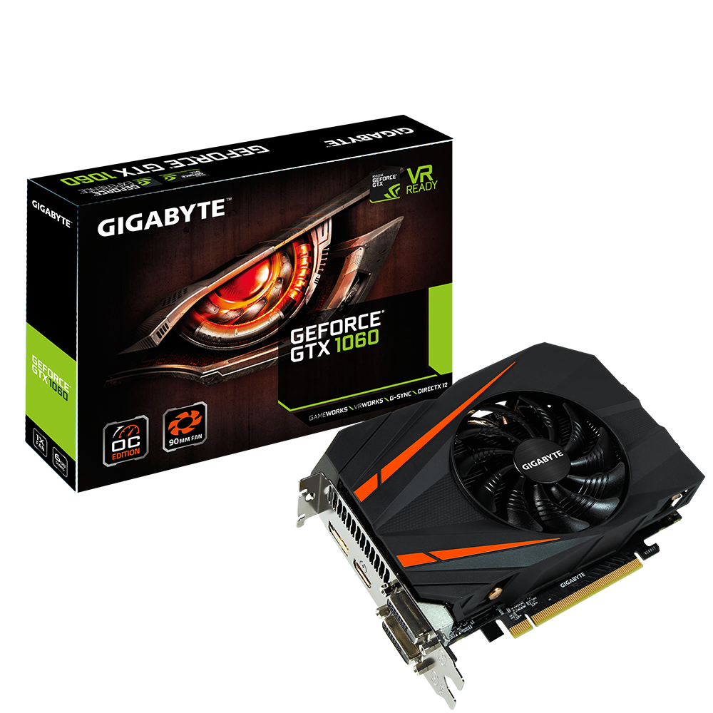 GIGABYTE GTX 1060 MINI ITX OC 6GB ** GAMING GRAPHICS CARD ** GOOD CONDITION ** WARRANTY **
