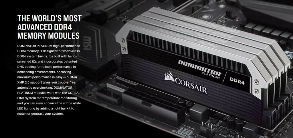 CORSAIR DOMINATOR PLATINUM DDR4 16GB (2X8GB) 3200MHZ ** GAMING RAM ** GOOD CONDITION ** WARRANTY **