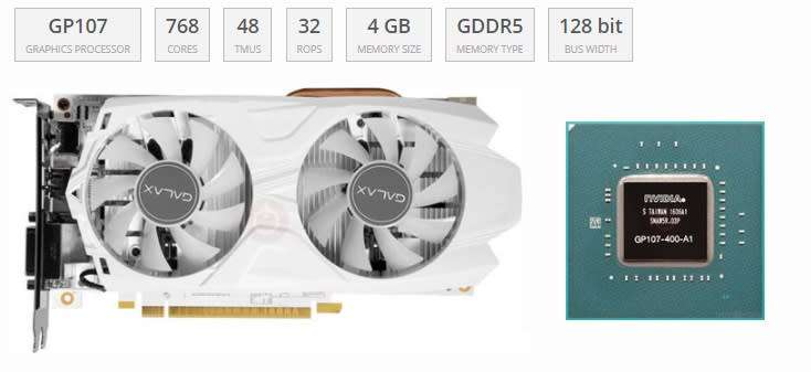 GALAX GTX 1050TI EXOC WHITE ** GAMING GRAPHICS CARD ** GOOD CONDITION ** WARRANTY **