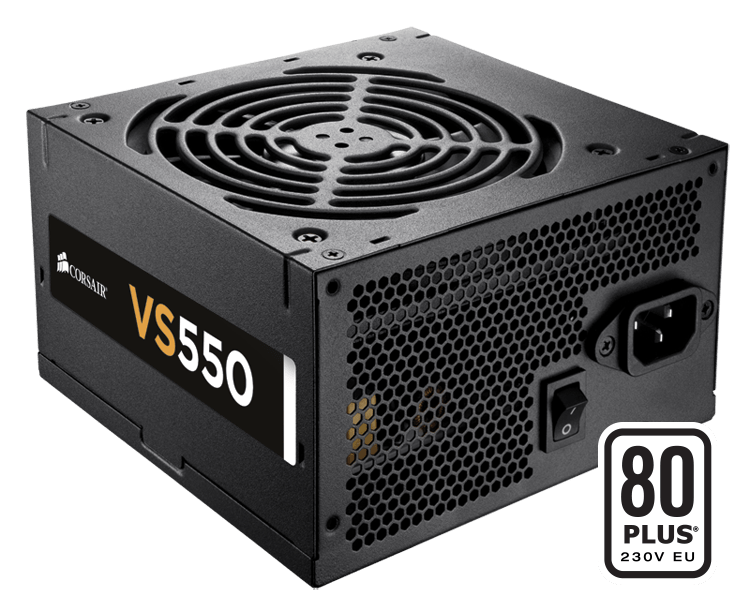 CORSAIR VS550 ** 550W 80+ WHITE POWER SUPPLY ** GOOD CONDITION ** WARRANTY **