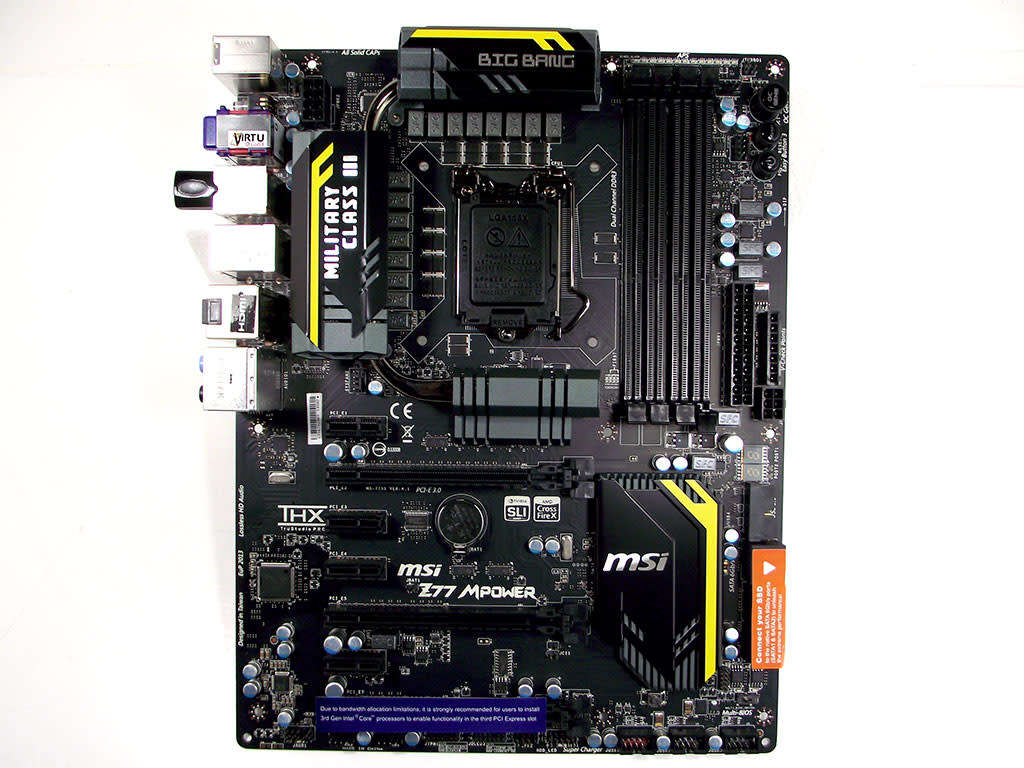 MSI Z77 MPOWER BIG BANG MILITARY CLASS 111 ** GAMING MOTHERBOARD ** EXCELLENT CONDITION ** WARRANTY