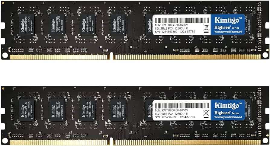 KIMTIGO DDR3 8GB 1600MHZ ** DESKTOP RAM ** EXCELLENT CONDITION ** WARRANTY **