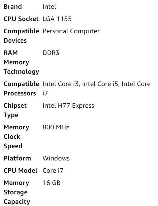 INTEL DH77DF H77 ** MOTHERBOARD ** GOOD CONDITION ** WARRANTY **