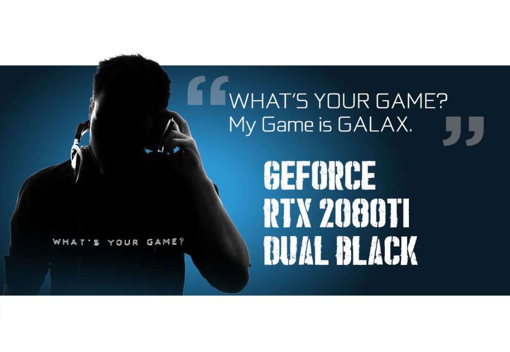 GALAX RTX 2080Ti DUAL BLACK 11GB ** GAMING GRAPHICS CARD ** GOOD CONDITION ** WARRANTY **