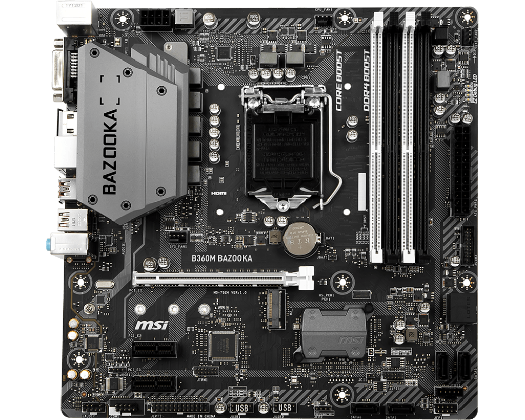 MSI B360M BAZOOKA ** GAMING MOTHERBOARD ** GOOD CONDITION ** WARRANTY **