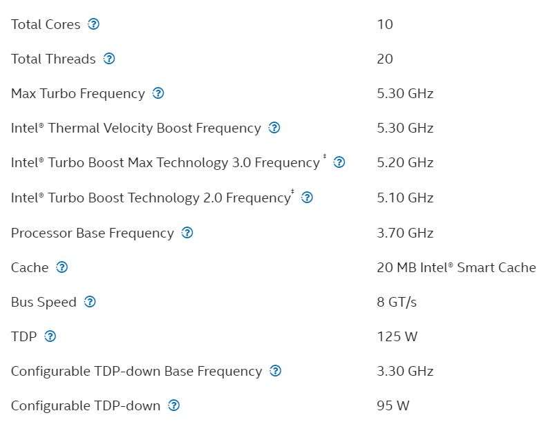 INTEL I9 10900K ** STRONG & POWERFUL GAMING DESKTOP PROCESSOR ** GOOD CONDITION ** WARRANTY **
